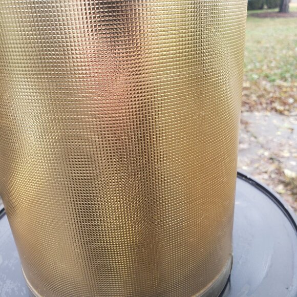 MCM Vintage George Briard Gold 11" Champagne Ice Bucket Metal Handle Lucite Lid - Picture 13 of 16